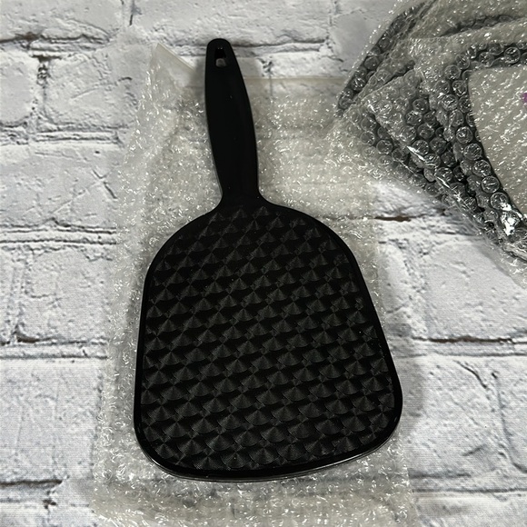 Soft N' Style Hand-Held Black Mirror (4 1/2"L X 3 3/4"W) 5 pack NEW - Picture 3 of 6